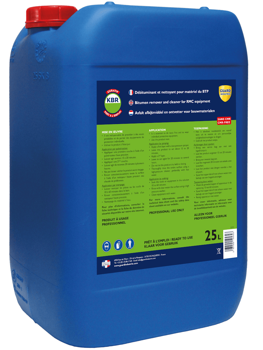 25 liter can of Kem Bitume Remover debitumator and cleaner for construction equipment